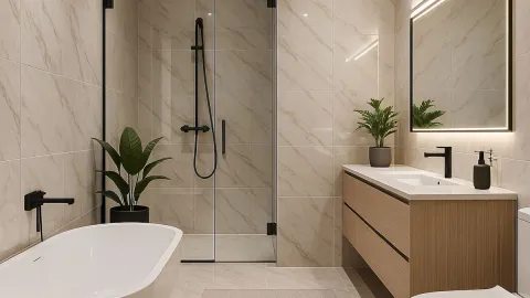 30 ideas para remodelar tu baño con tina: lucirá elegante con la bañera