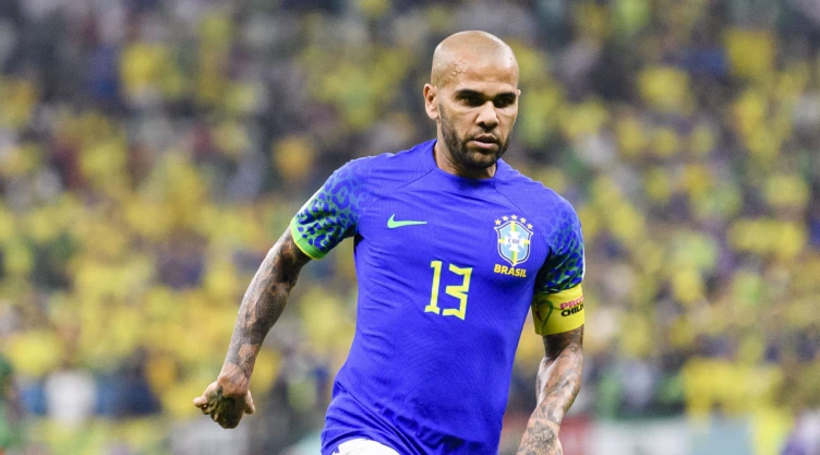 Dani Alves con la selección de Brasil