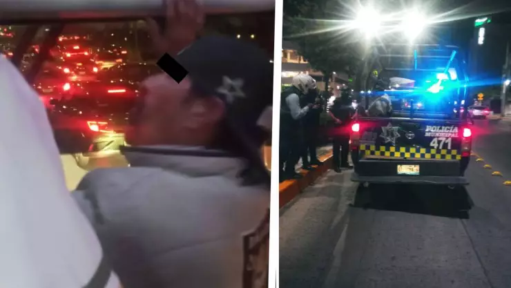 Acosador el el transporte público