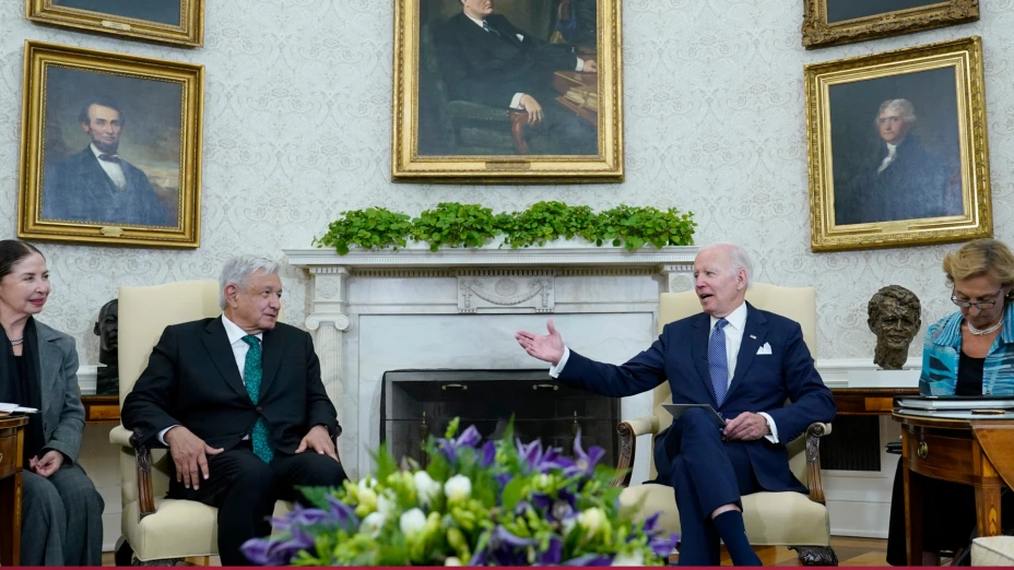 Reunión de los presidentes de EU, Joe Biden , y México, Andrés M. López Obrador.