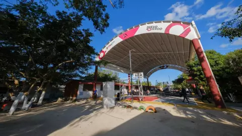 Entregan domo en primaria “Enrique Estrella Oxté” de Rancho Viejo