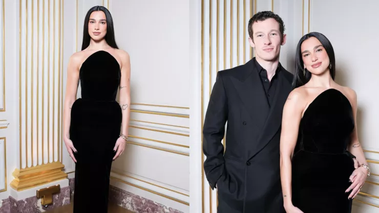 Dua Lipa y Callum Turner en evento Tiffany en París