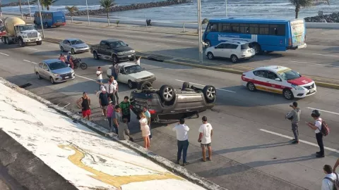 Accidente en bulevar