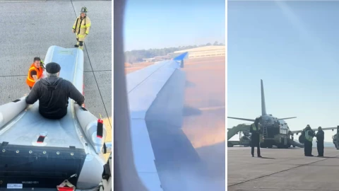 Avión de United Airlines se incendia en Houston; pasajeros evacuaron de emergencia.png