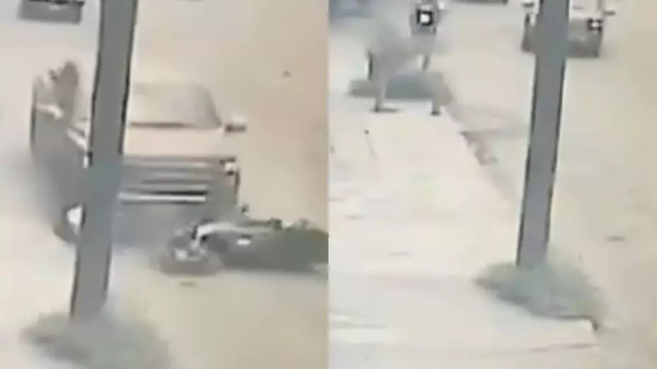 Lo asaltaron y él los atropelló