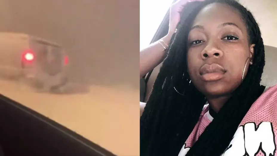 Mujer graba video antes de morir congelada en su auto por la tormenta