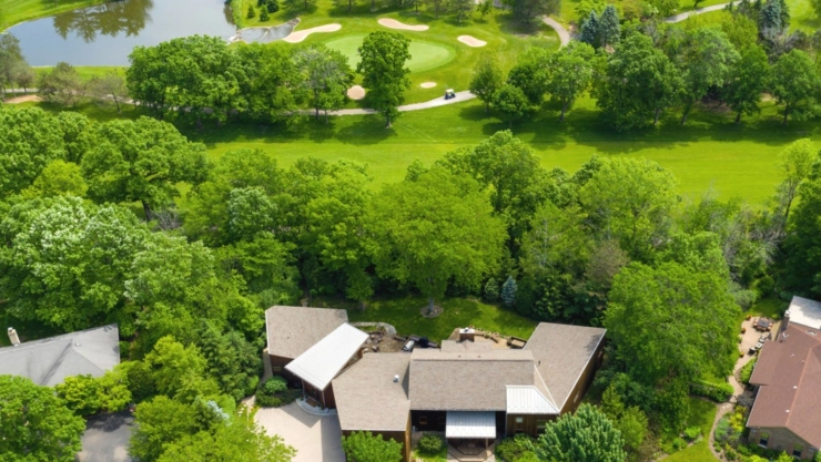 Una casa en Riverwoods, Chicago