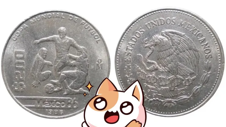 Ofrecen hasta 100 mil pesos por moneda de 200 pesos del Mundial 1986