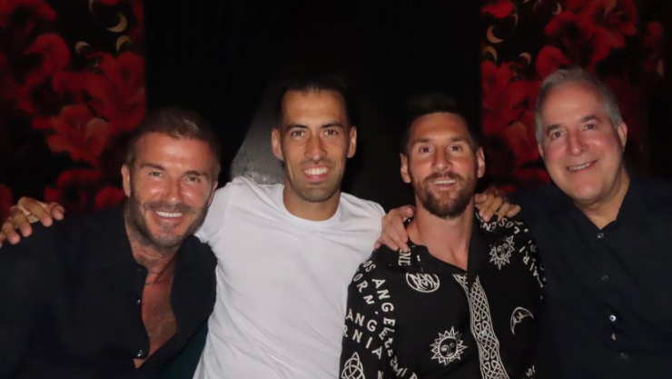 Beckham, Busquets, Messi