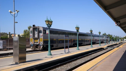 La estación de tren en Bakersfield