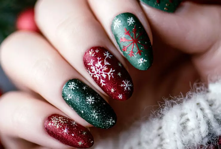 Robate todas las miradas con estas uñas navideñas: son perfectas y creativas.