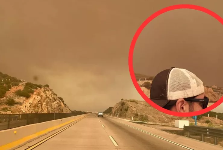 Incendios en Tecate cubren La Rumorosa y Mexicali de humo