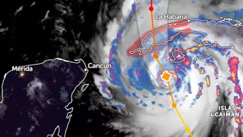 Ver en vivo la trayectoria del huracán Ian en el Mar Caribe