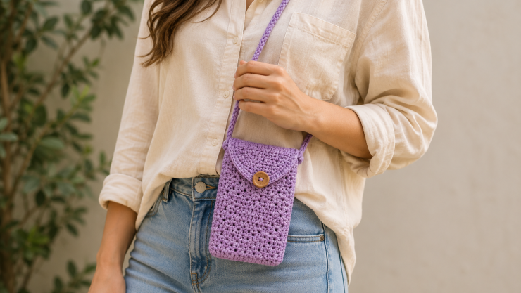Cómo tejer bolsas a crochet: 4 diseños e ideas para hacer fundas para celular