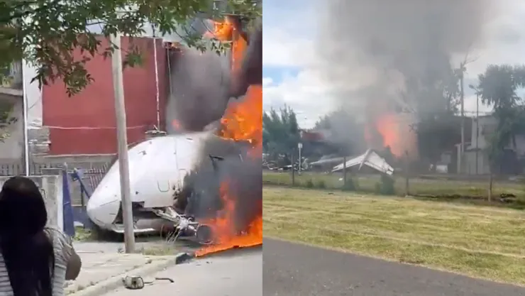 VIDEO Avioneta pierde el control y se impacta contra una casa en Argentina; hay dos fallecidos