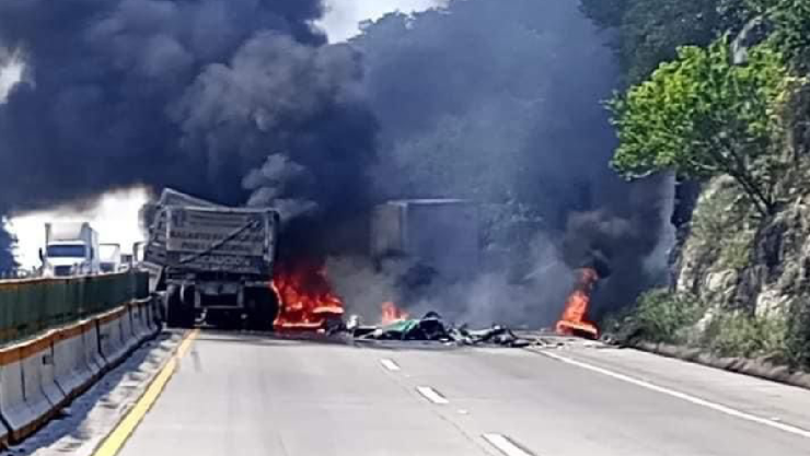 Incendio en autopista Córdoba-Veracruz