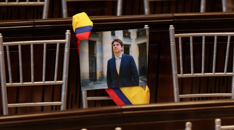 Foto del senador Miguel Uribe Turbay.