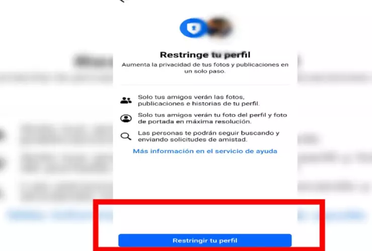 Paso a paso para restringir tu perfil de Facebook.
