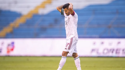 Tecatito Corona con la Selecci&oacute;n Mexicana