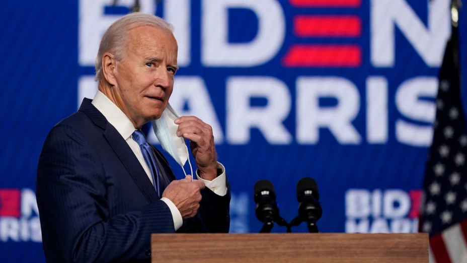 Joe Biden antes de mensaje en televisión.