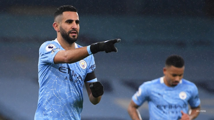 Riyad Mahrez anota triplete con Manchester City