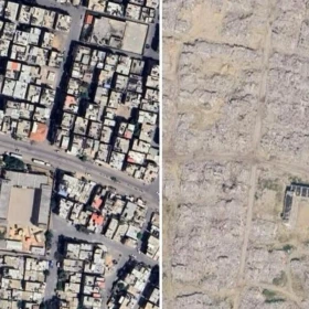 Gaza antes y después del conflicto armado