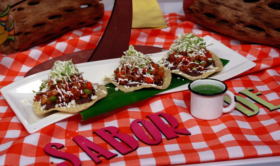 Tostadas de picadillo