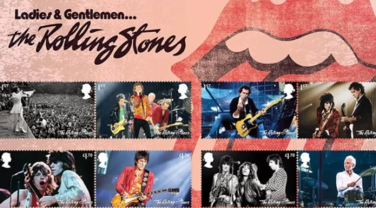 sellos postales homenaje Rolling Stones