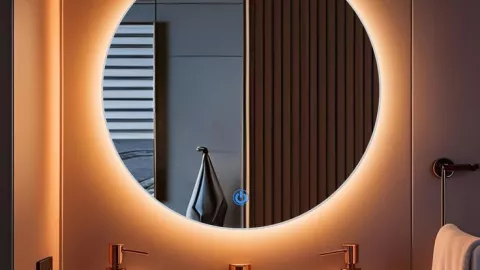 Espejo redondo baño