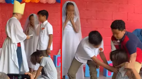 Niños actúan canción “El Niño y la Boda”