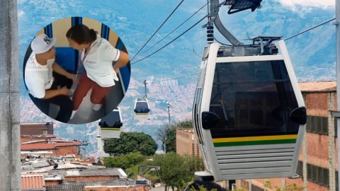 Rompe el silencio la mujer que fue captada teniendo relaciones en cableb&uacute;s de Ecuador. jpg