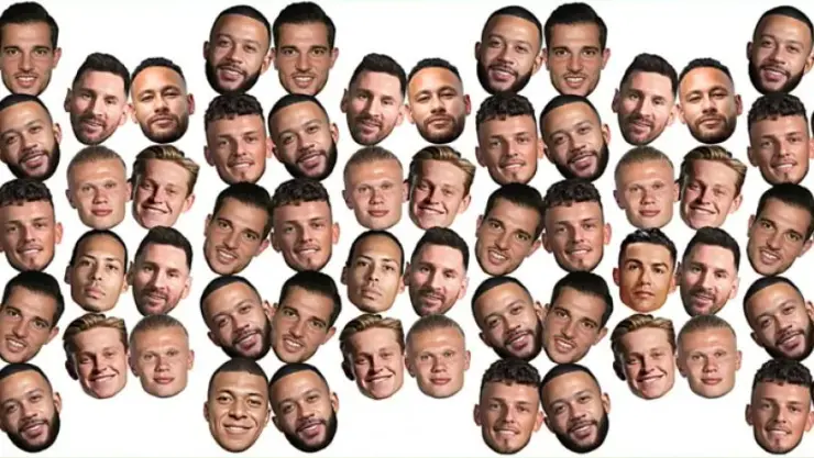 ¿Qué tan rápido puedes encontrar a Mbappé y Cristiano Ronaldo en este acertijo visual?
