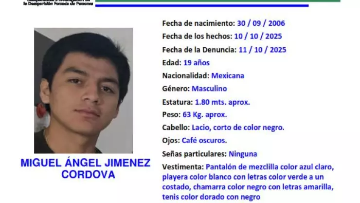 Miguel Ángel Jiménez desaparecido Tabasco