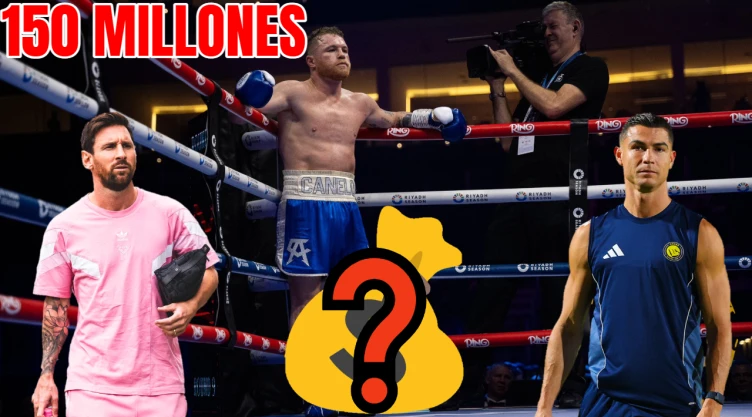 Mientras Canelo Álvarez ganó más de 150 millones en una pelea: lo que ganan Messi y Ronaldo en un año