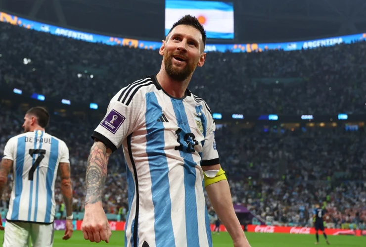 Lionel Messi pletórico ante Croacia