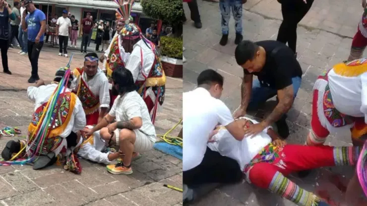 Accidente de Volador de Papantla durante ritual en Xochimilco genera preocupación
