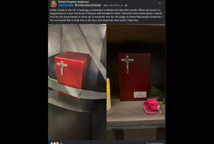 Cenizas Linda Johnston