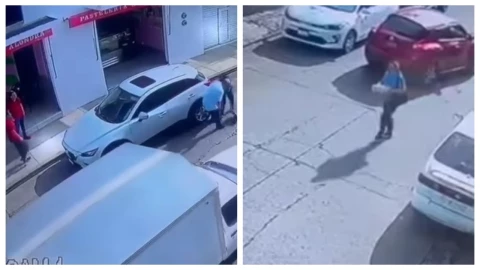 ¡Arruina ‘cumpleaños’! Ladrón protagoniza violento robo de camioneta y pastel en Michoacán| VIDEO