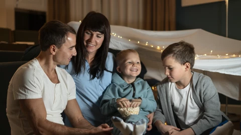 Película en familia