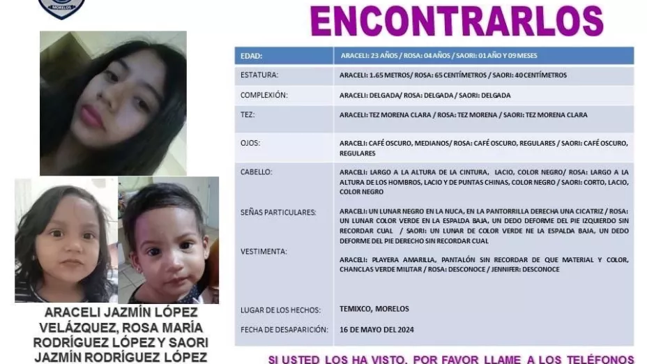 Araceli, Rosa y Saori