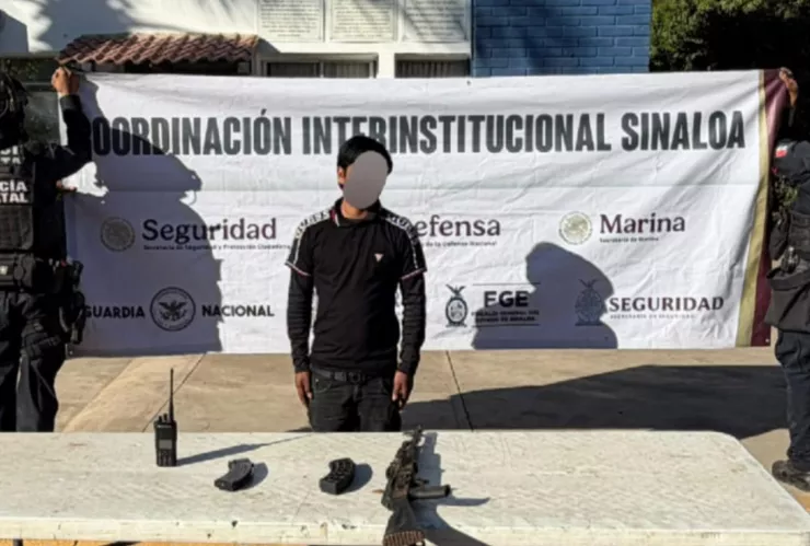 Menor de edad detenido en Villa Juárez, Navolato