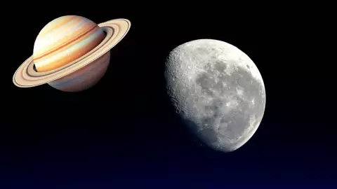 ¡Estarán muy cerca! Cómo y cuándo ver la MISTERIOSA conjunción de la Luna con Saturno