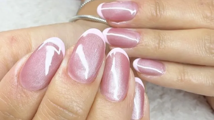 uñas terciopelo velvet nails
