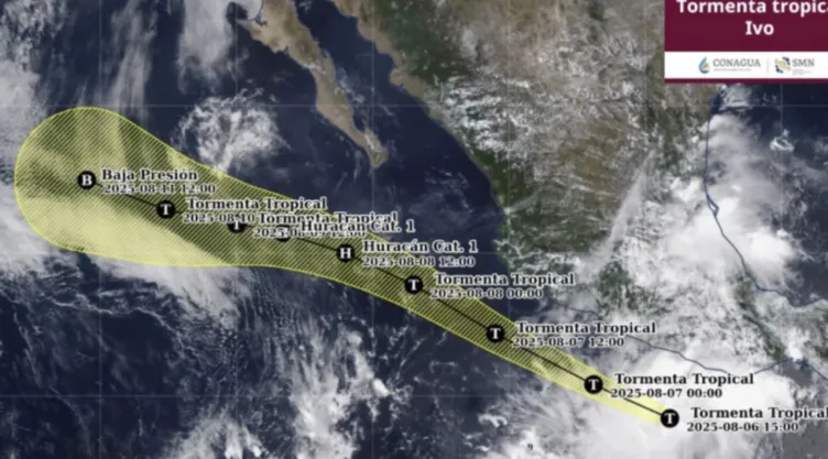 ¿La tormenta tropical Ivo tocará tierra en México? Seguimiento y pronóstico