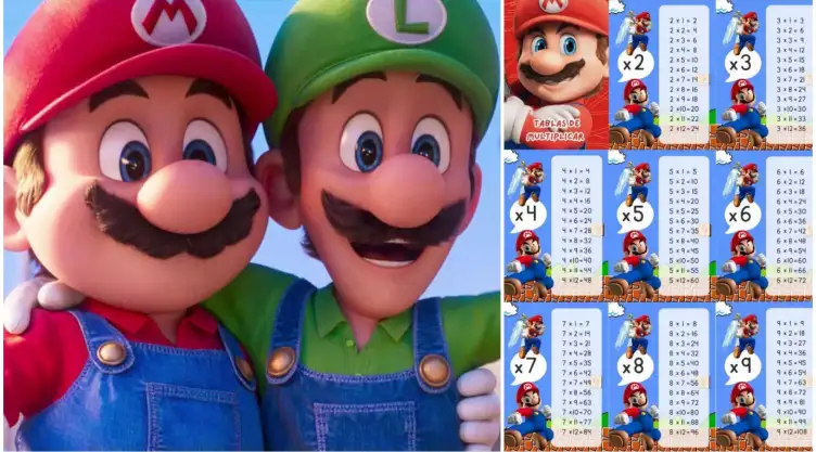 tablas de multiplicar de super mario bros