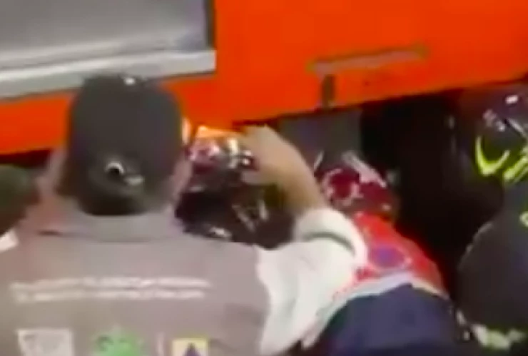 Rescate perrito metro