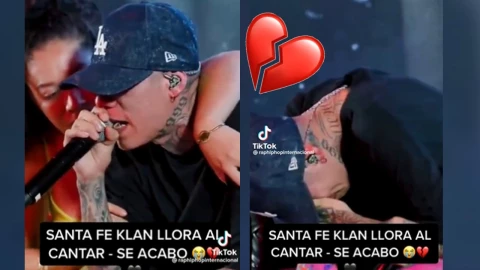 Santa Fe Klan llora en concierto