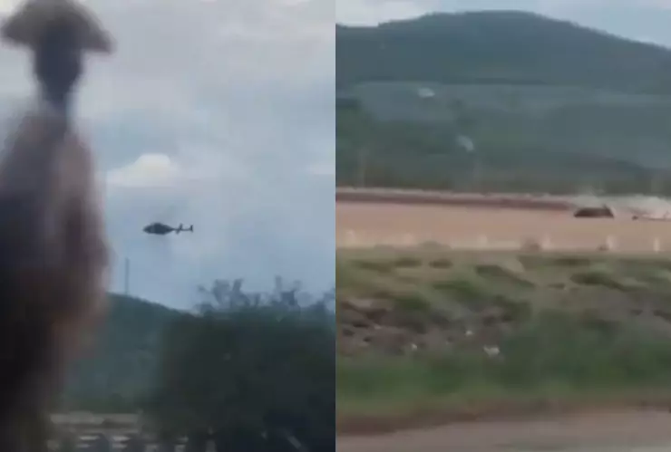 VIDEO: ¡FUERTES IMÁGENES! Así fue captado la caída de un helicóptero en la Laguna de Sayula