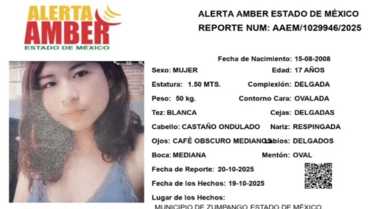 Activan Alerta Amber Urgente Edomex HOY menores desaparecidas Elizabeth Jiménez González Melanye Peralta Sánchez