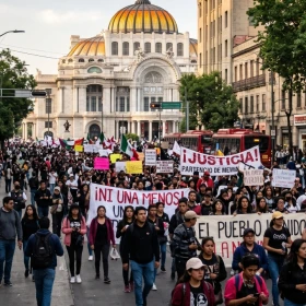 Marchas y bloqueos viales que se esperan este martes 27 de octubre